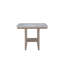 Table carrée carrée avec finition en marbre naturel et chaises à dossier massif Tabourets transitionnels en bois pour la salle à manger