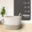 Fabric Laundry Basket with Handles-1838333230