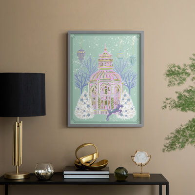 Winter Holidays V Framed Print - Solid Wood