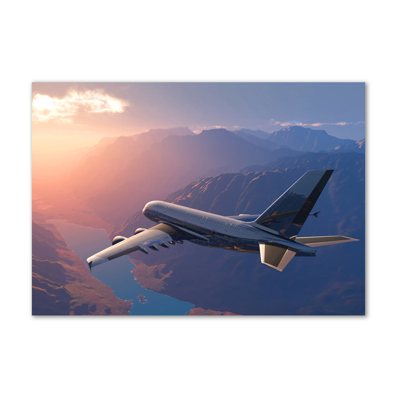 Plane - No Frame Print on Canvas