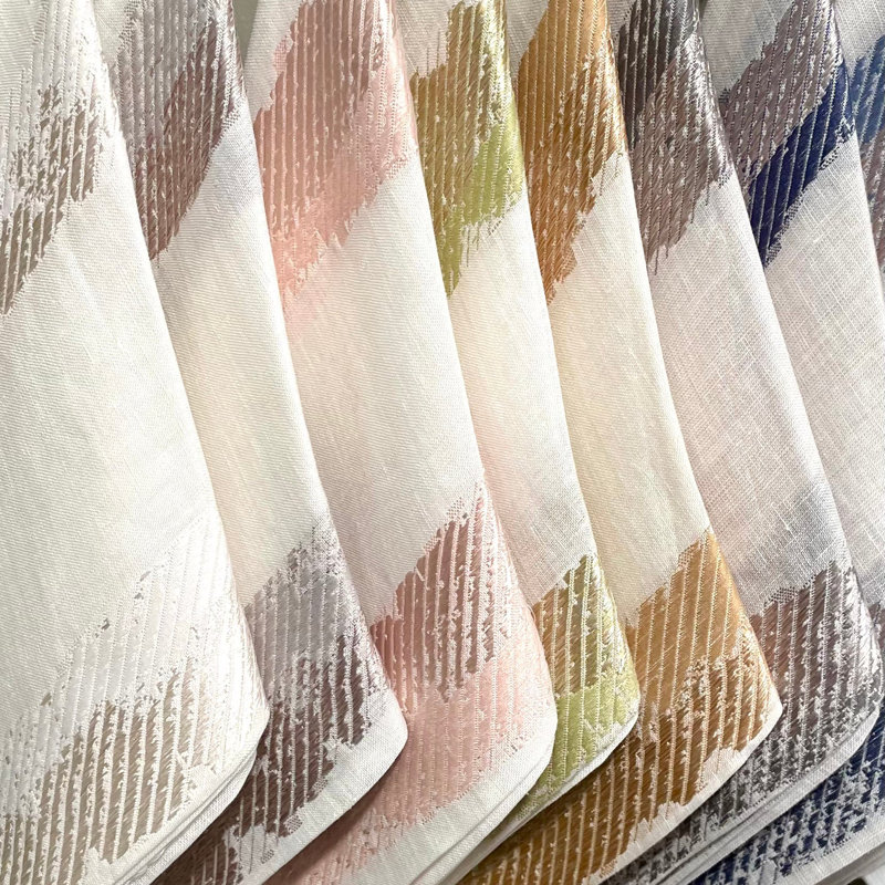 Brushstroke 21" Napkins, Pearl