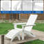 Chaise Adirondack pliante en polyéthylène haute densité (PEHD) avec repose-pieds Tulloch-712236464