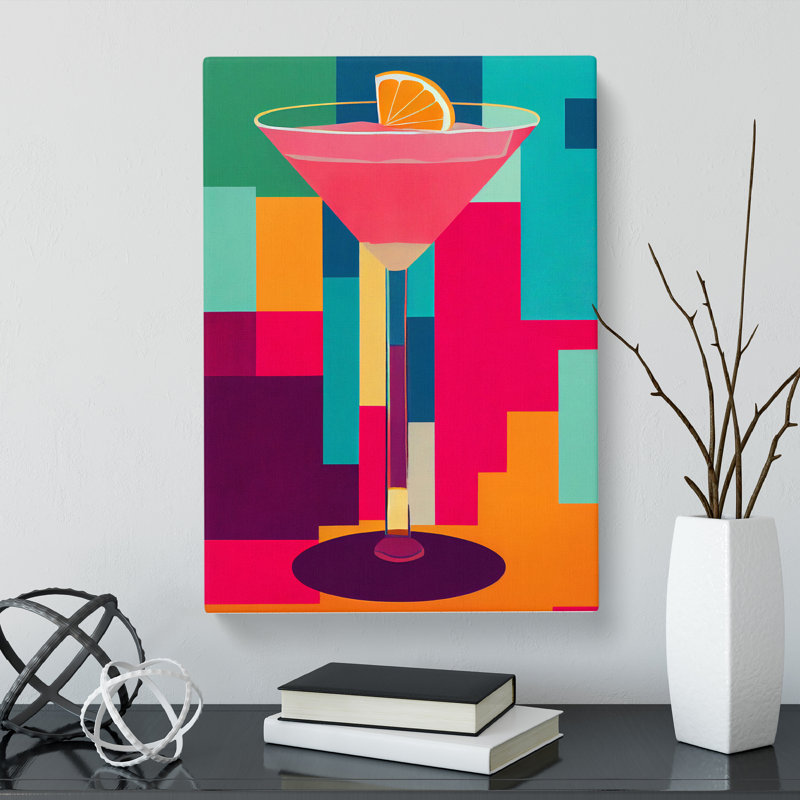 Cocktail Boho - Wrapped Canvas, 60cm H x 40cm W x 3cm D
