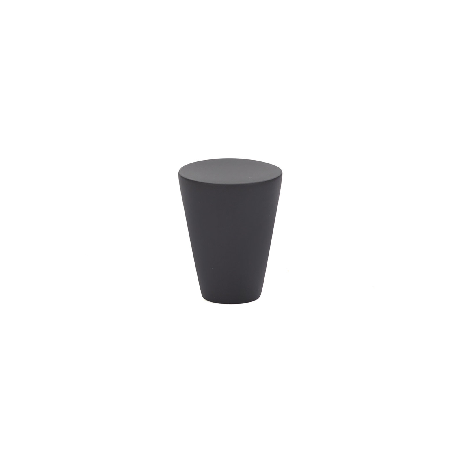 Conical Knob Knob, Flat Black, 0.62" H x 0.62" W x 1.12" D