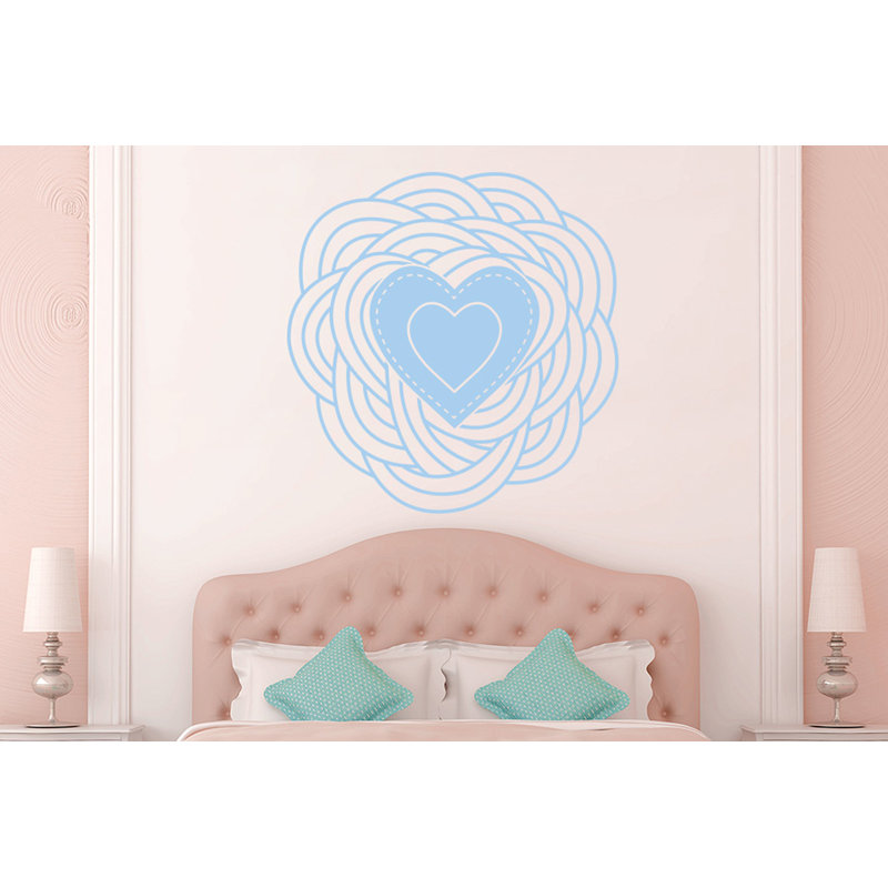 Abstract Wall Decal, Light Blue