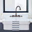 Whitehaus Collection Wall Mount Faucet with Gooseneck Swivel Spout and Solid Brass Side Spray-1711300133-1623521453