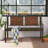 Aasmin Metal/Wicker Outdoor Bench