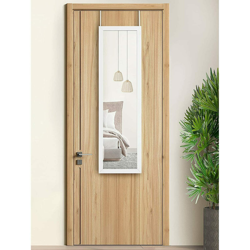 Asfa Flat Mirror, White 