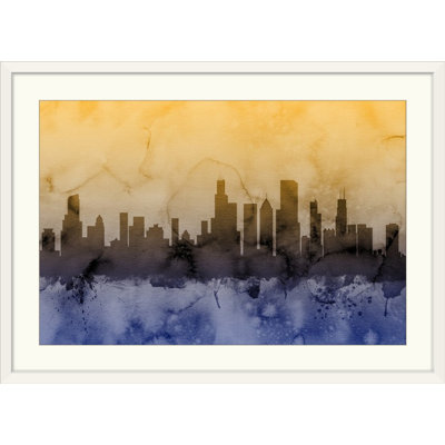 «Chicago Illinois Skyline» par Francy, impression