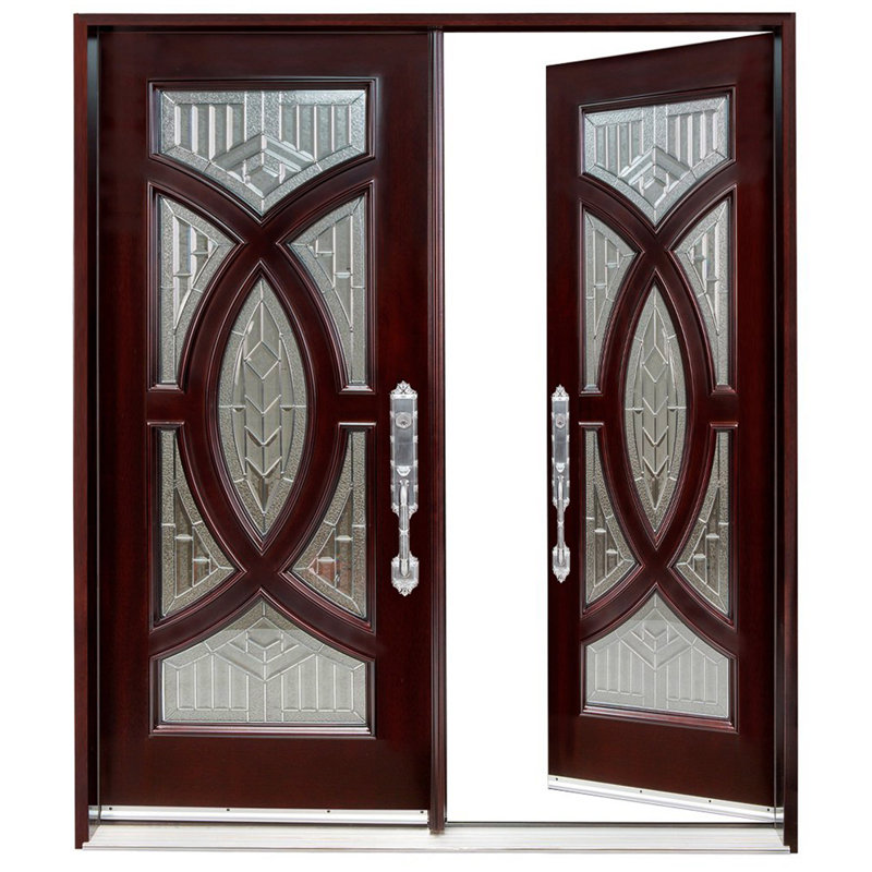 Portes d'entrée en bois M705, H 80 po x l 64 po x P 1,75 po, Côté droit