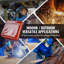 Welding Screen with Frame, 6' 3 Panel Welding Curtain Screens, Flame-Resistant Vinyl Welding Protection Screen on 12 Swivel Wheels (6 Lockable), Moveable & Professional for Workshop-406354453-406354458