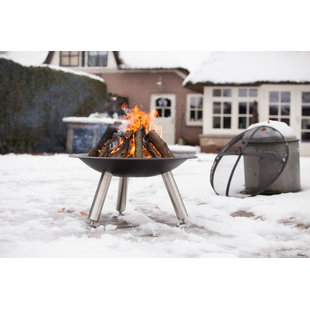 Chicago Round Steel Wood Burning Smokeless Fire Pit