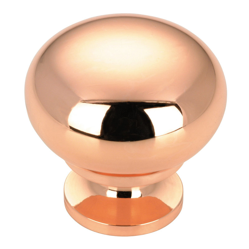 Poignée champignon Expression de 1 1/4 po de diamètre, Cuivre
