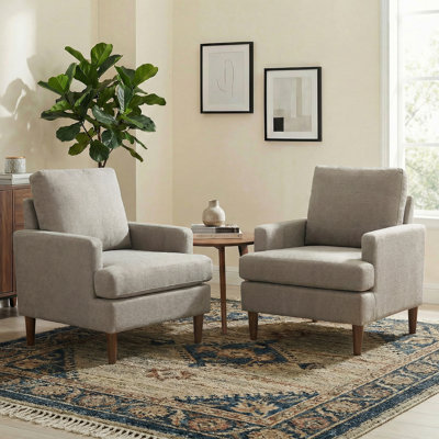 Clancy Armchair With Solid Wood Legs