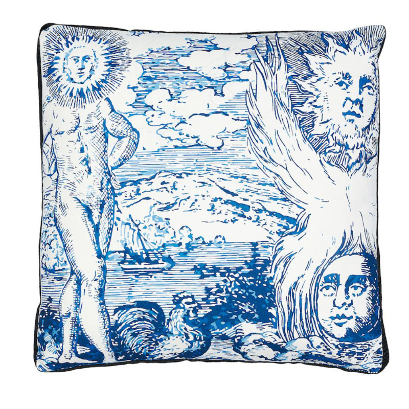 Schumacher x Johnson Hartig Modern Toile Box Pillow B