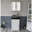 Scranton 515mm Single Bathroom Vanity with Vessel Stone Basin-999070075-999070076