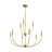 Farmhouse 9-light Dimmable Metal Chandelier 