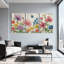 Plantes et fleurs, aquarelle sur bois, ensemble de 3 impressions sur toile-1522014019