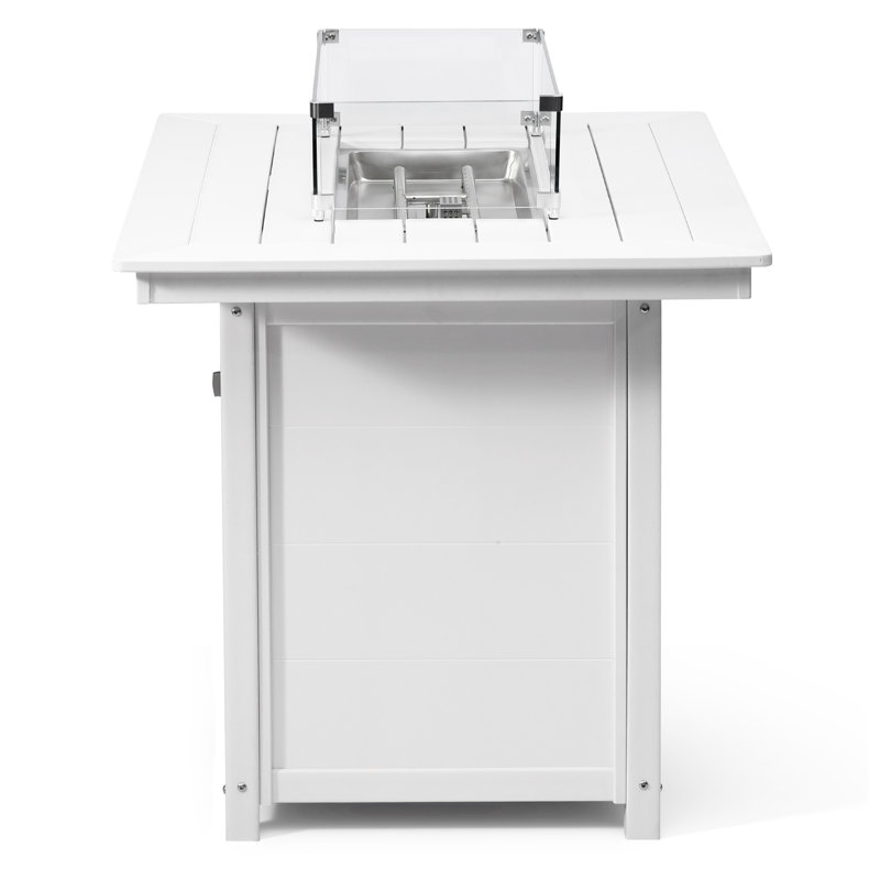 Foyer de table rectangulaire 46 po, 42.5" H x 46" W x 35" D, White