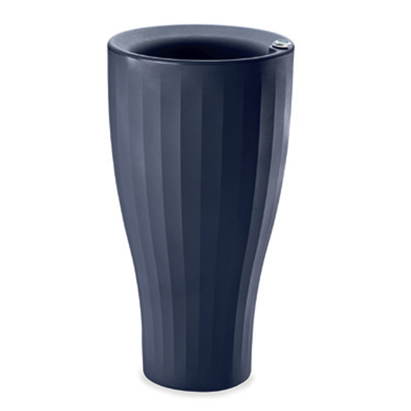 TruDrop Cup Self Watering Tall Planter, Midnight Blue, 39.37" H x 22" W x 22" D