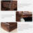 Wood 2 - Drawers Nightstand, Rustic End Table With Charging Station-149485073