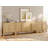 Adora 3-Piece Sideboard Buffet With Storage, Mid-Century Modern 126" Wood Credenza With Doors And Adjustable Shelves For Kitchen,Living Room-1750665245
