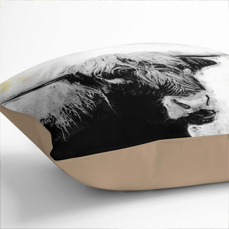 Square Throw Cushion, 40cm H x 40cm W x 15cm D, Stone
