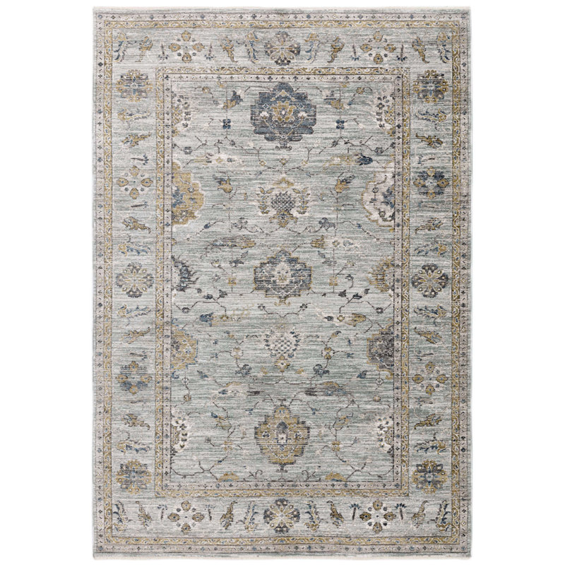 Chavonda Power Loomed Persian Teal Area Rug, Rectangle 160 x 240cm