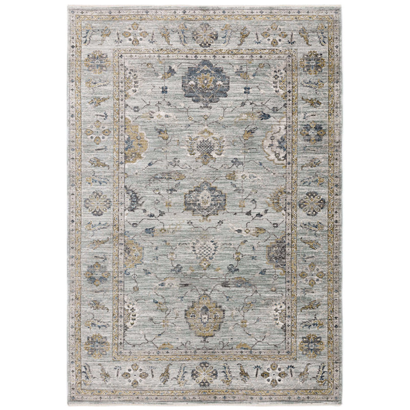 Chavonda Power Loomed Persian Teal Area Rug, Rectangle 200 x 300cm