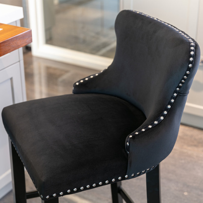 Tabouret de bar 26,7 po Aden, Noir, noir, noir, noir, 2