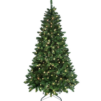 Arbre de Noël de 6 pi avec 300 lumières contrôlées par le Wi-Fi, 751 pointes, 38 modes, support de musique et support en métal pour arbre de décoration, DEL, synchro