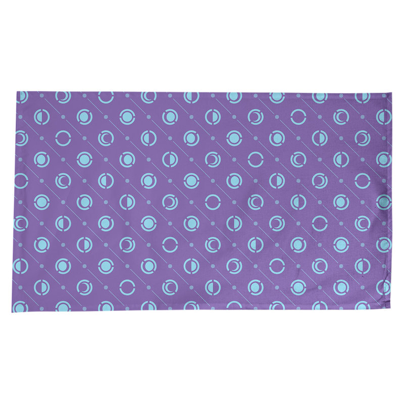 Classic Moon Phases Tablecloth, Purple/Teal