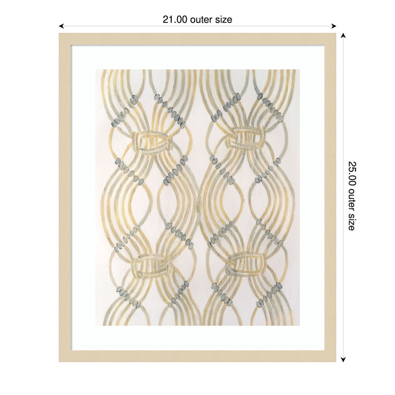 «Beaded Veil II» par Vanna Lam, impression sur bois encadrée, H 25 po x l 21 po