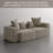 Boneless 2-Piece Upholstered Corduroy Modular Sectional Sofa – Fully Compressed, No Assembly Required-101043267