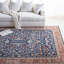 Tapis bleu marine / beige tissé à la machine Ralph Lauren-49787261