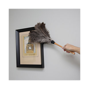 Professional Ostrich Feather Duster in Gray