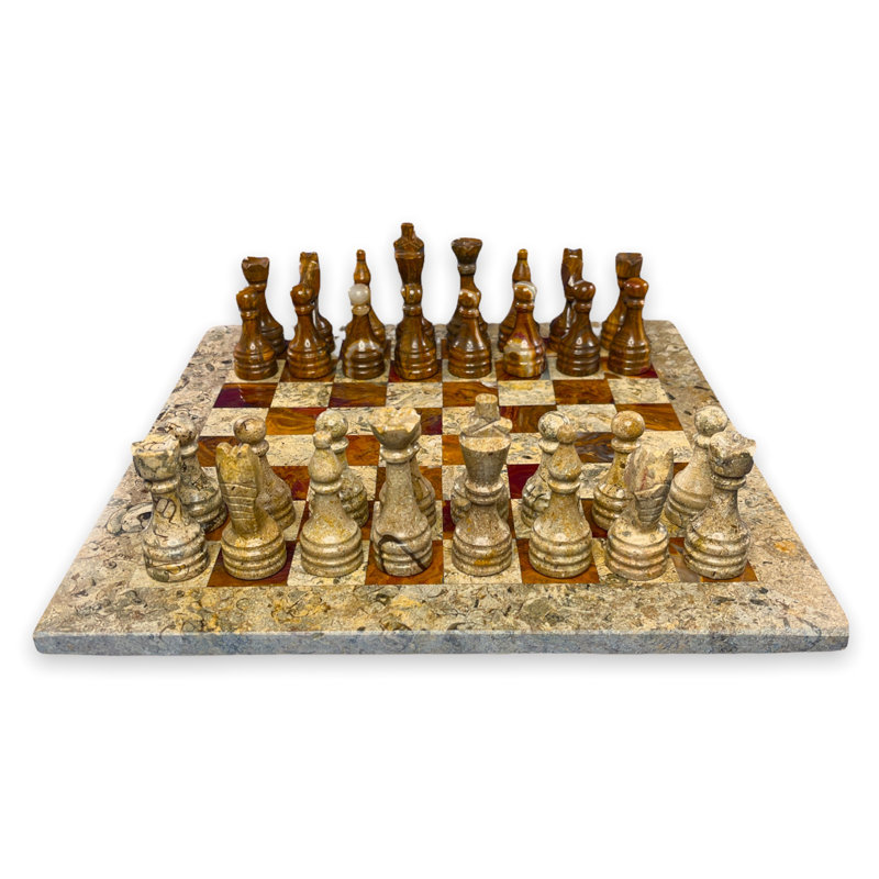 Jeu d'échecs en marbre de qualité supérieure par Marble Cultures