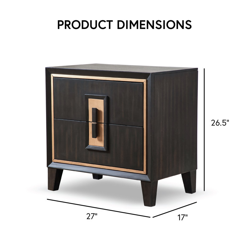 Diane 2-Piece Nightstands Set