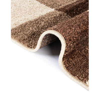 Alair Abstract Light Brown Area Rug