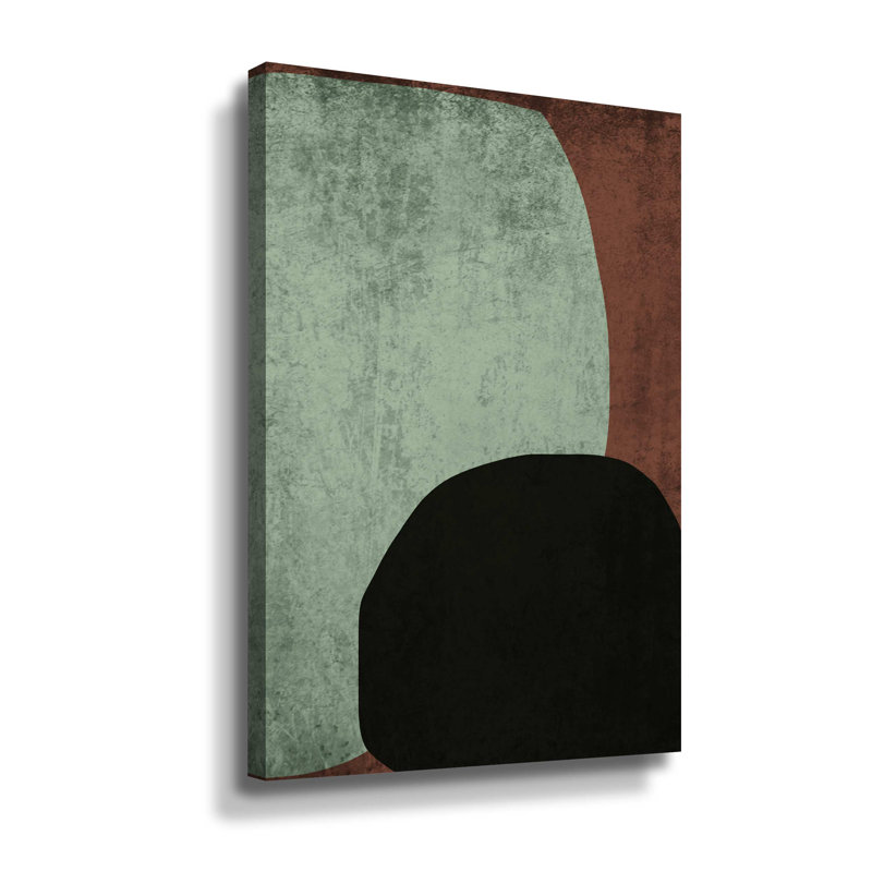 Mid Century Modern Art Abstract Shapes III, Mid Century Modern Art Abstract Shapes III par - Impression sur, Toile tendue