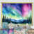 Impression dorée sur toile encadrée