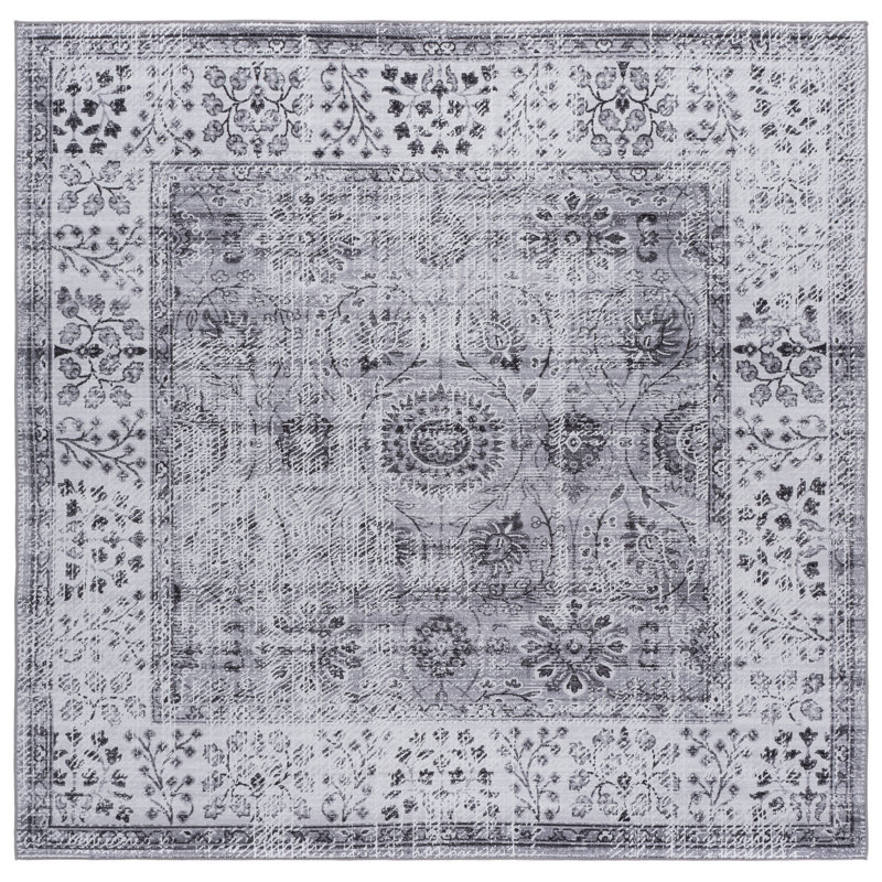Tucson 204 M/W S/R Performance Machine Washable Oriental Rug, Square 6'