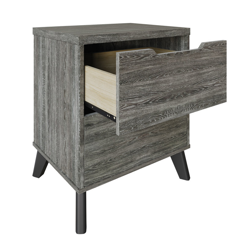 Table de chevet Ihor, Gris foncé