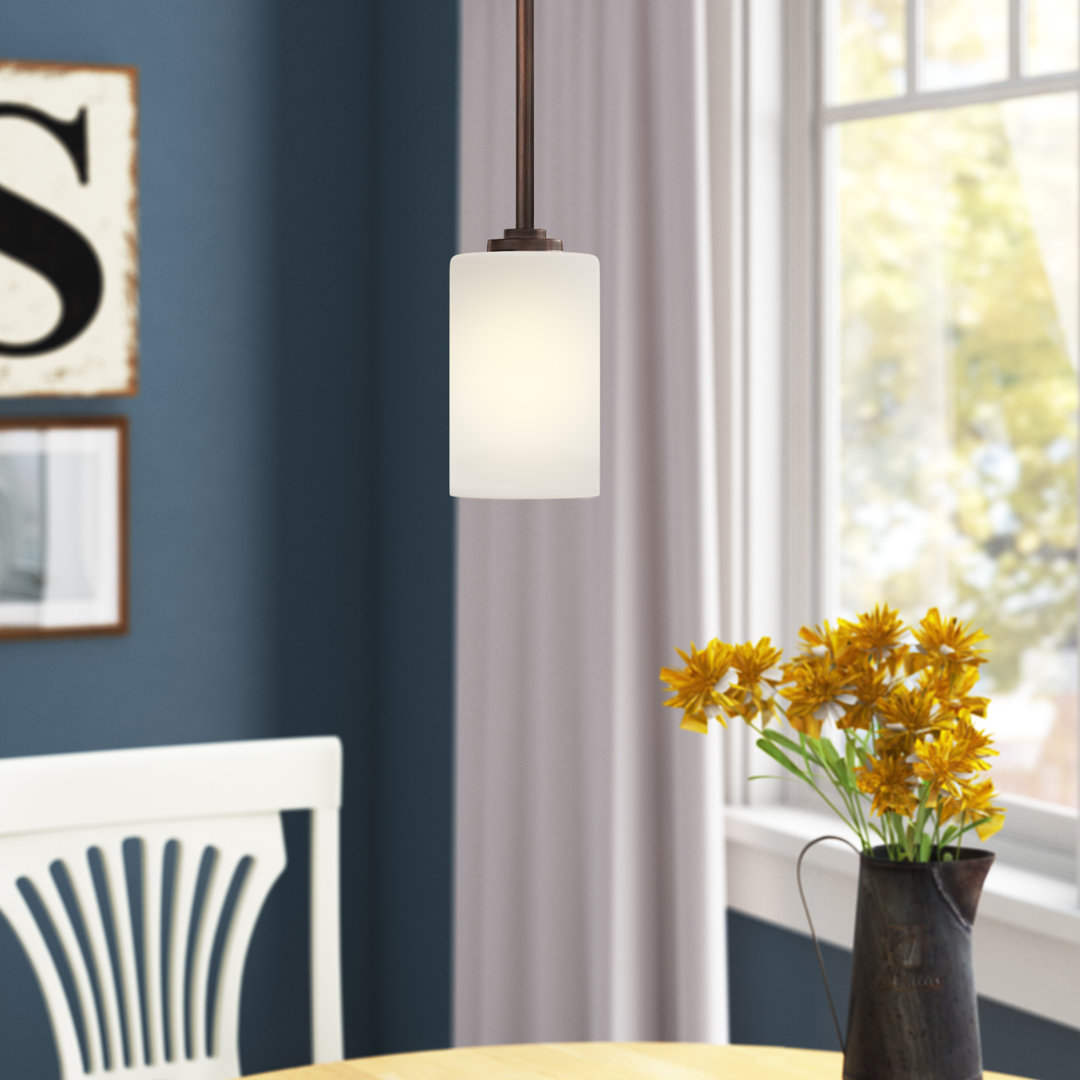 Alden 1 - Light Rubbed Bronze Single Pendant Red Barrel Studio®