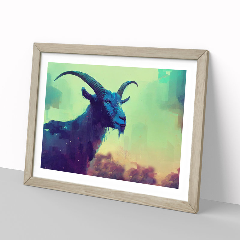 Goat Abstract - Single Picture Frame Print