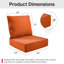 Ensemble de coussin de siège et de dossier en polyester résistant aux intempéries Deb-988359218-981643829-974621535