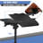 Mobile Laptop Desk Standing Desk With Mouse Pad & Tilting Tabletop, Adjustable Height Computer Table-1865198321
