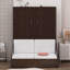 Grand lit escamotable avec coussin-107287449
