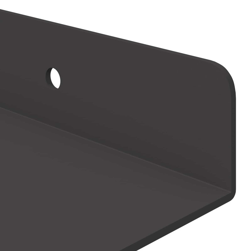Steel Floating Shelf, Black