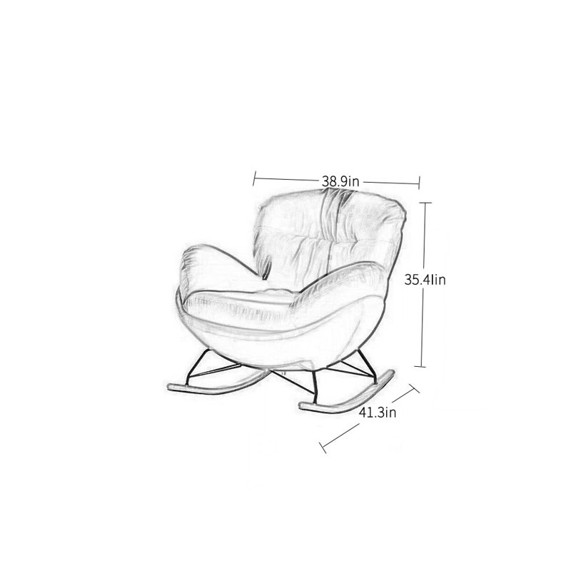 Fauteuil à bascule Light Luxury
